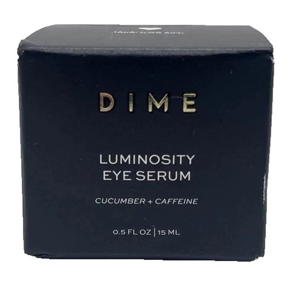 DIME Beauty Luminosity Eye Serum, Eye Cream Treatment With Caffeine 0.5 oz. NEW